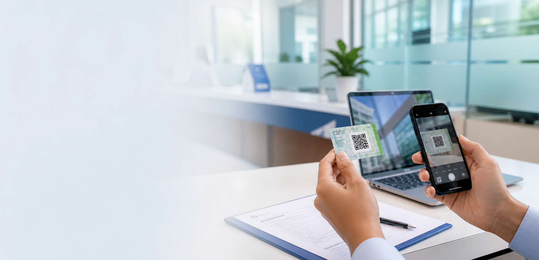 Không gian quét QR và giấy tờ bằng H3T-AI Scanner